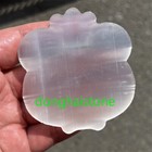 Natural Selenite Carved Skull Quartz Crystal Skull Realistic Healing Gift 1pc