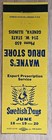 Rare 1950s Wayne   s Drug Store Matchbook Geneva  Illinois Swedish Days Bs1a