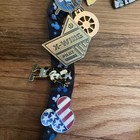 Disneyland Parks Resort Pin Lot Lanyard With 16 Disney Pins See Pics 