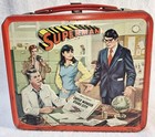 1975 Superman Aladdin Industries Dc Comics Metal Lunch Box Vintage  No Thermos