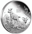 2027 Australian Lunar Series Year Of The Goat Silver Trio
