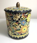 Vintage Floral Lidded Confectionery Tea Tin Made In England