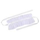 Unisex Mesh Tiered Ruffled False Collar Ribbon Tie Chokers Shawl Wrap Neck Ruff