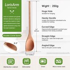 12  Wooden Corner Spoon  Solid Wood Spatula   Spoon  Handcraft Wood Spoonula Coo