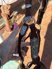 Dale Chavez Leather Horse Show Halter With Silver  gold Accents shank Included