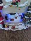Kirkland Santas House Musical Water Globe Revolving Scene Lights Snow Globe Vtg