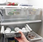 2 Kitchen Fridge Stretch Organizer Drawer Basket Storage Rack Holder Shelf-white