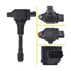 Set Of 6 Iridium Spark Plug And 6 Ignition Coil Pack Compatible With Nissan I   