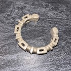 20th C  Nigerian Pierced Currency Slave Bracelet Nupe Tuareg Tribal Jewelry  t