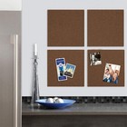 Quartet Cork Tiles  Bulletin Board Cork Panels 12 X 12 X 3 8  Dark Brown  4 Pack