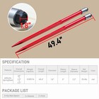 New 49   Hay Spike Bale Spears 4000lb With 2pc For Skid Steer Tractor Bale Spear