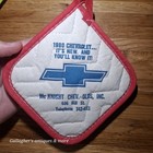 Vintage 1980 Chevrolet Pot Holder Gm Dealer Mc Knight Chev Olds Indiana