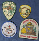 Lot Of 4 Vintage Embroidered Patches  Park Service  Smokey Bear  Ranger Rick
