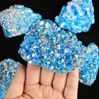 Blue Rainbow Angel Aura Quartz Cluster Raw Titanium Crystal Geode Specimen Gift