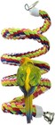 2pcs 63in Bird Perch Rope Bungee Bird Toy Pure Natural Parrot Cage Parrot Chewin