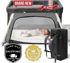 Guava Lotus Travel Crib Portable Baby Play Yard With Mattress   Backpack
