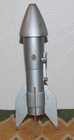 Vintage Rocket Space Ship Mechanical Coin Bank 1957 - Berzac Creation  - No Key