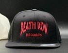 Death Row Records Cream   Black Snapback Cap Snoop Dogg Vintage Tupac 90 s Gift