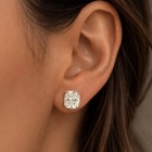 14k Yellow Gold Plated 2ct Cushion Cut Lab Created Diamond Women s Stud Earrings