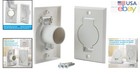Central Vacuum Wall Inlet Valve Cover Plates  Round Door  2 Pack Replacement