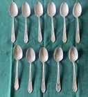 Vintage Lot Of 11  Spoons Silver Plate