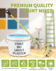 Paint Mixer For Drill  Paint Stirring Drill Attachment For 1-5 Gallon Bucket  Zi