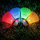 Glow In The Dark Badminton Birdies led Badminton Shuttlecocks For Family Back   