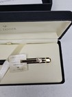 Vintage Colibri Classic Ball Point Pen Black Gold W  Case Made In Usa