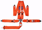 Rjs Racing Sfi 16 1 Cam Lock 5point Seat Belt Harness Floor Mount Orange 1034905
