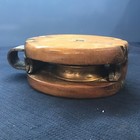 Vintage Maritime Yacht Sailboat Brass Single Sheave pin Ships Pulley Beautiful