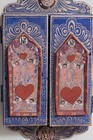 Ceramic   Wood Triptych Virgin Of Guadalupe Mexico Folk Art Collectible D  cor