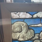 Sg5065 Antique Painted And Fired Windows Clouded Memory 21 5 X 28
