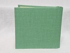 Cr Gibson Grandma s Brag Book Mini Photo Album Green Gold Small Vintage Baby New