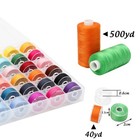 72pcs Bobbins Sewing Threads Kit 36 Colors 500 Yards Sewing Polyester Thread    