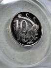 1974 Australia 10 Cents Proof Graded Pr 70 Dcam By Anacs Low Mintage