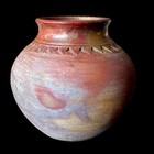 Sergio Naduville Raku Pottery Vase Pot Urn 2003 5 5   