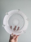 Vintage Art Deco Milk Glass Light Shade 8  Diameter Fitting