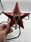 Vintage Noma Gloiite Illuminated Christmas Tree Star Topper Metal Decoration