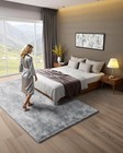Vevor Indoor Plush Area Rug 6 X 9 Ft Modern Plush Carpet For Living Room Bedroom