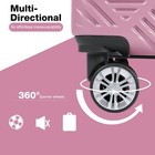2 Piece Luggage Set 14 20in Hardside Suitcase Spinner Wheels Lightweight Pink