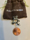 Ross   simons   stainles Steel Pin   with   faux   pearl   and   cz   emerald   eyes         nib