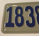 Vintage 1918 Arizona License Plate 1838 4 Digit