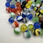 Vintage Lot Of Glass Marbles Over 127 One Orange Glower   More See Pictures