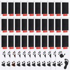 Inkless Hand Footprint Paw Print Kit - 30 Sets  Black Ink Pad For Baby Keepsakes