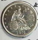 1876 Seated Liberty Twenty Cent Piece Pl -chau bu   Bright Beauty- Low Mintage