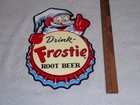 Vintage Drink Frostie Root Beer Elf Bottle Cap 12  Metal Soda  Gasoline Oil Sign