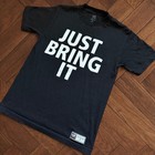 Wwe The Rock Just Bring It T-shirt Mens Size S Black Brahma Bull Logo Authentic
