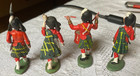 Vintage Britains Ltd Scottish Highland Band Toy Soldiers Hong Kong - Set Of 4
