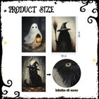 Halloween Decorations Indoor Wall Decor  3 Pcs Large Large  Black  White