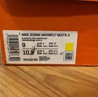 New Zoomx Vaporfly Next  3 Black metallic Gold Dv4129-001 Men Free Shipping